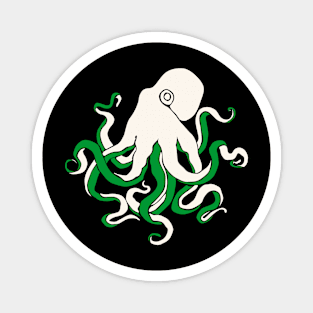 Green octopus. Magnet